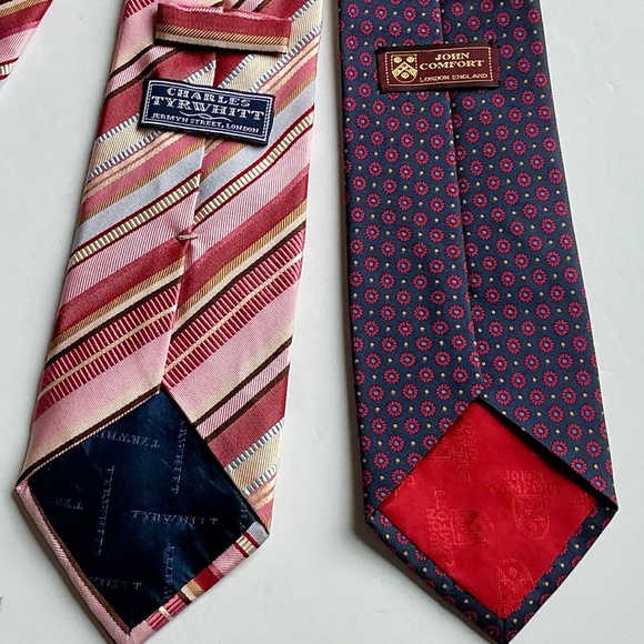 Charles Tyrwhitt and a John Comfort silk ties made in Italy 🇮🇹 and England 🏴 - Picture 5 of 8